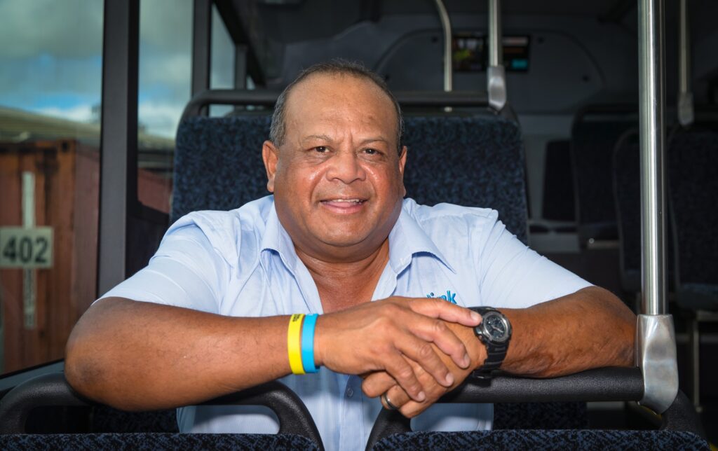 Colin Sitting In A Bus