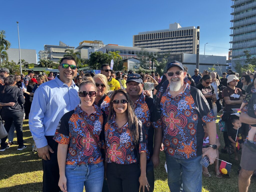 People Enjoying Darwin NAIDOC Breakfast March