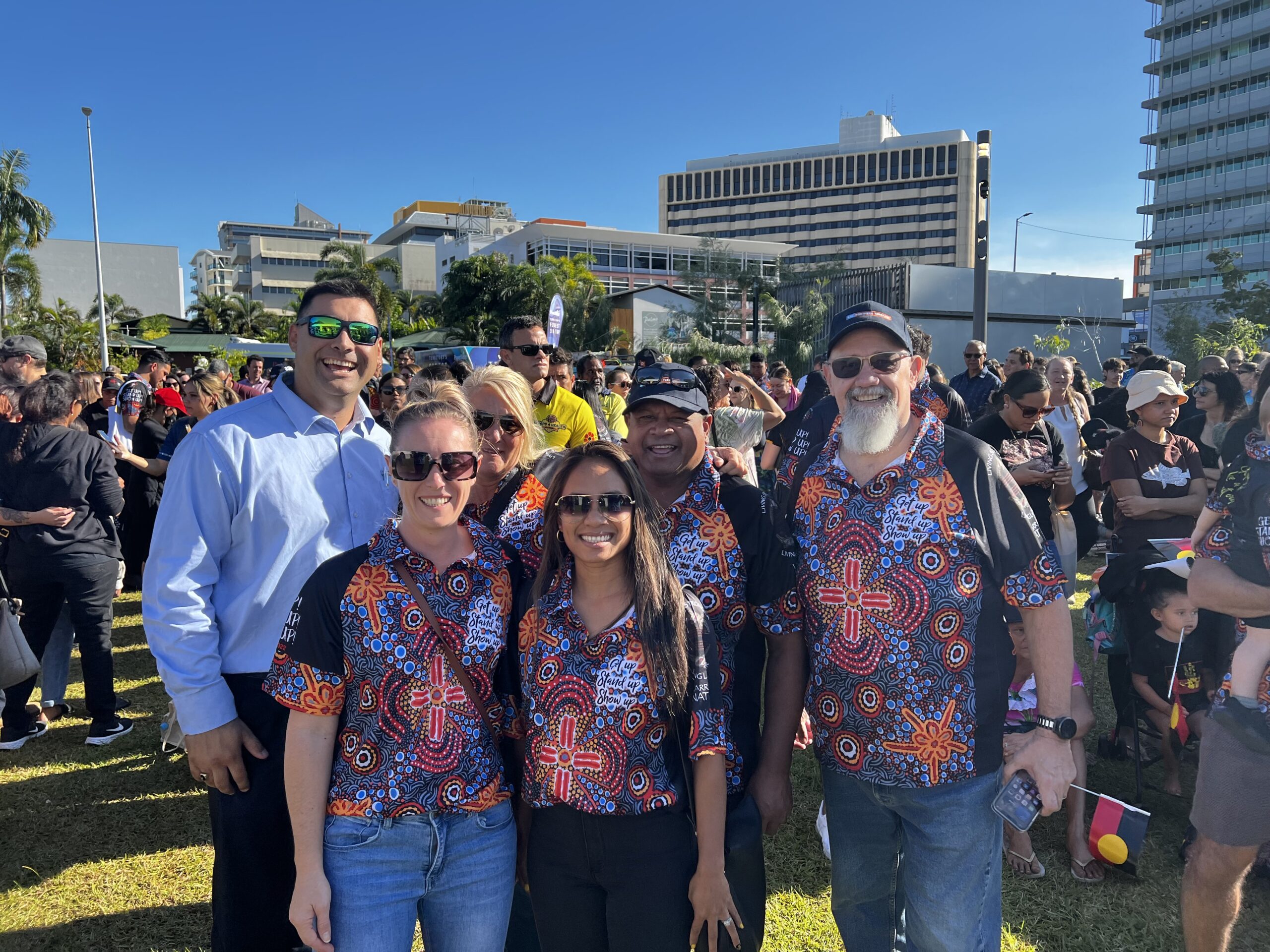 People Enjoying Darwin NAIDOC Breakfast March